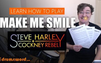 “Make Me Smile” (Steve Harley) FULL SONG LESSON | Free Drum Lesson & Sheet Music (Stuart Elliot)