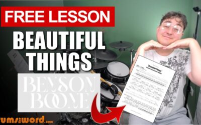 “Beautiful Things” (Benson Boone) FULL SONG LESSON | Free Drum Lesson & Sheet Music (Jason Suwito)