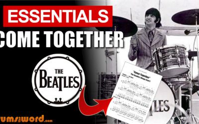 Free Intermediate Mini Song Lessons 5 “Come Together” (The Beatles) DRUM ESSENTIALS | Free Drum Lesson & Sheet Music (Ringo Starr)