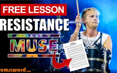 “Resistance” (Muse) FULL SONG LESSON | Free Drum Lesson & Sheet Music (Dominic Howard)