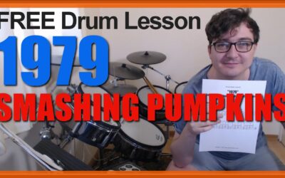“1979” (Smashing Pumpkins) DRUM BEAT | Free Drum Lesson & Sheet Music (Jimmy Chamberlin)