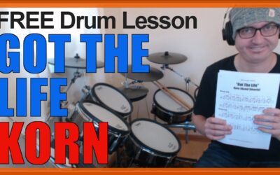 “Got The Life” (Korn) MINI-SONG LESSON | Free Drum Lesson & Sheet Music (David Silveria)