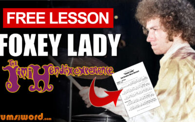 “Foxey Lady” (Jimi Hendrix) MINI SONG | Free Drum Lesson & Sheet Music (Mitch Mitchell)