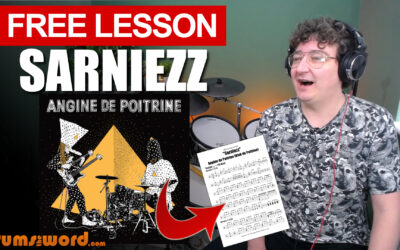“Sarniezz” (Angine de Poitrine) MINI SONG | Free Drum Lesson & Sheet Music (Klek de Poitrine)