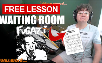 “Waiting Room” (Fugazi) MINI SONG | Free Drum Lesson & Sheet Music (Brendan Canty)