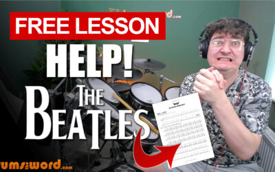 “Help!” (The Beatles) FULL SONG | Free Drum Lesson & Sheet Music (Ringo Starr)
