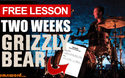 “Two Weeks” (Grizzly Bear) DRUM BEAT | Free Drum Lesson & Sheet Music (Christopher Bear)