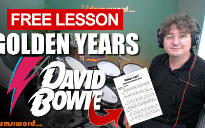 “Golden Years” (David Bowie) MINI SONG | Free Drum Lesson & Sheet Music (Dennis Davis)